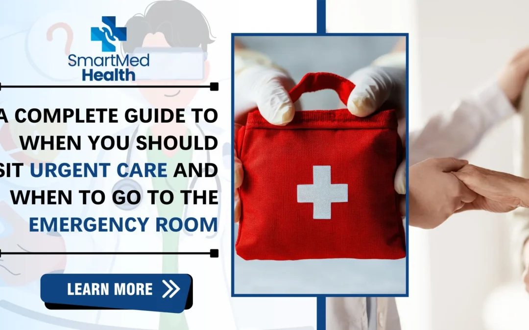 Image of a red first aid kit with the blog title and a “Read More” button